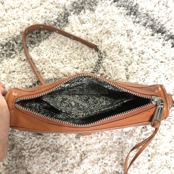 Rebecca Minkoff MiniMac cognac leather crossbody - Picture 3 of 3